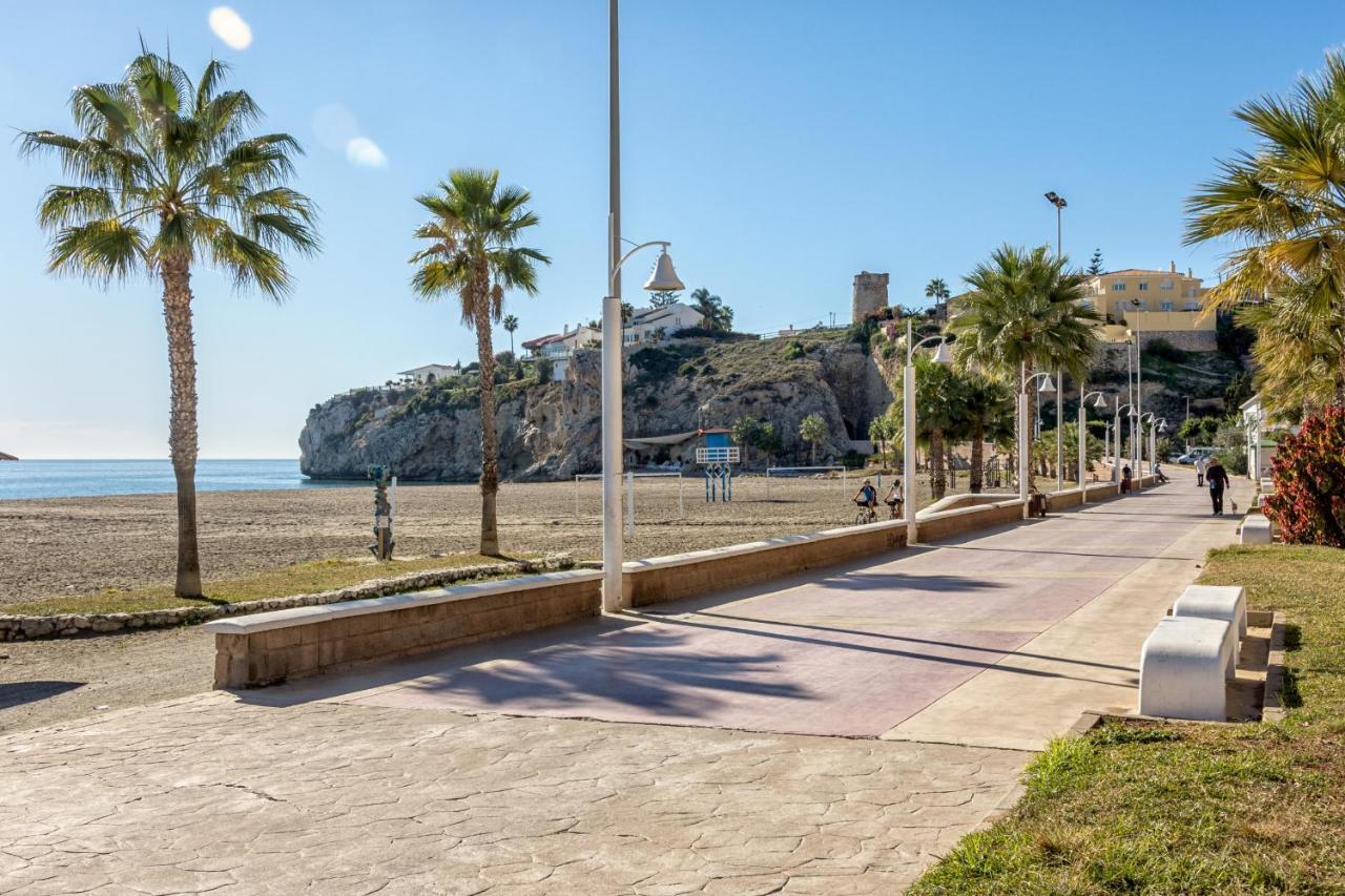 Wintowinrentals 1St Linea De Playa Vista Al Mar Y Piscina La Cala Del Moral Exteriör bild