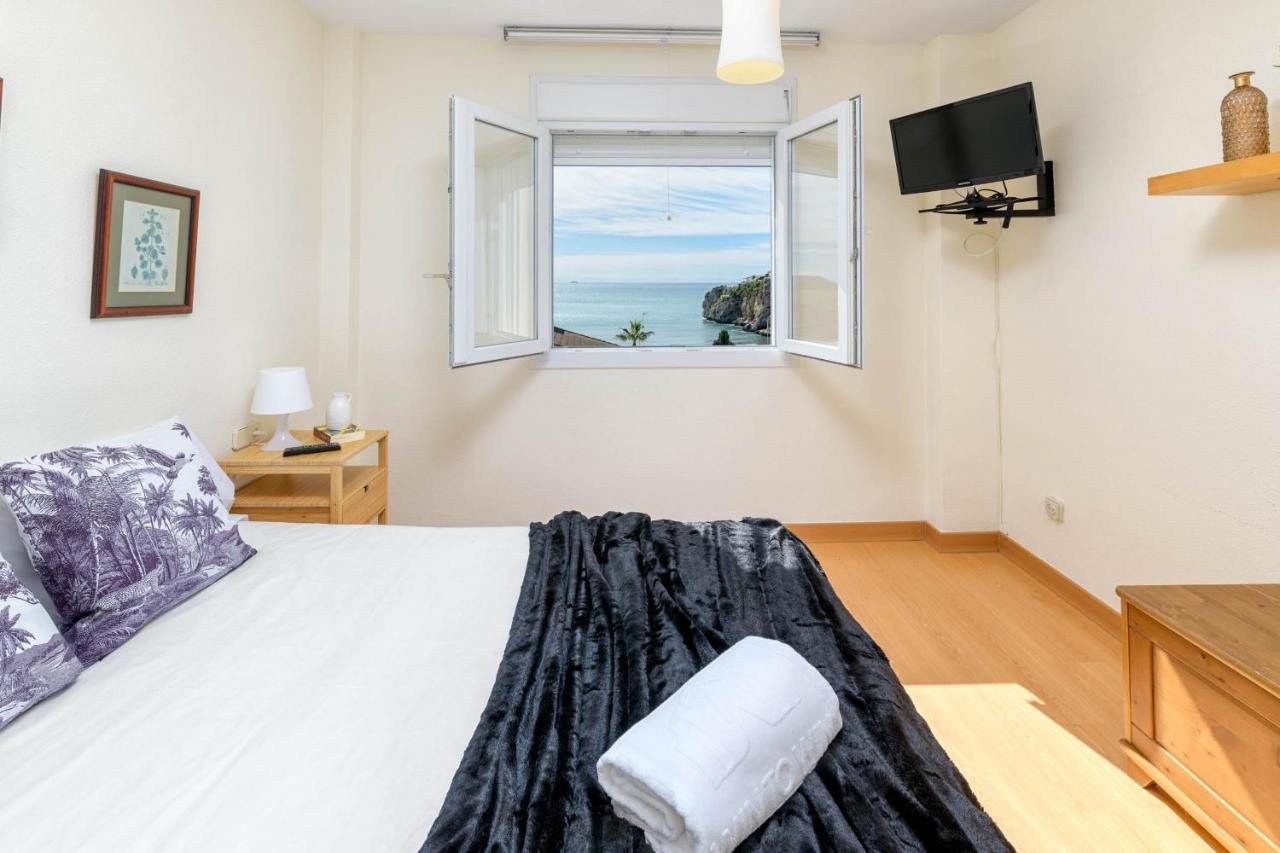 Wintowinrentals 1St Linea De Playa Vista Al Mar Y Piscina La Cala Del Moral Exteriör bild